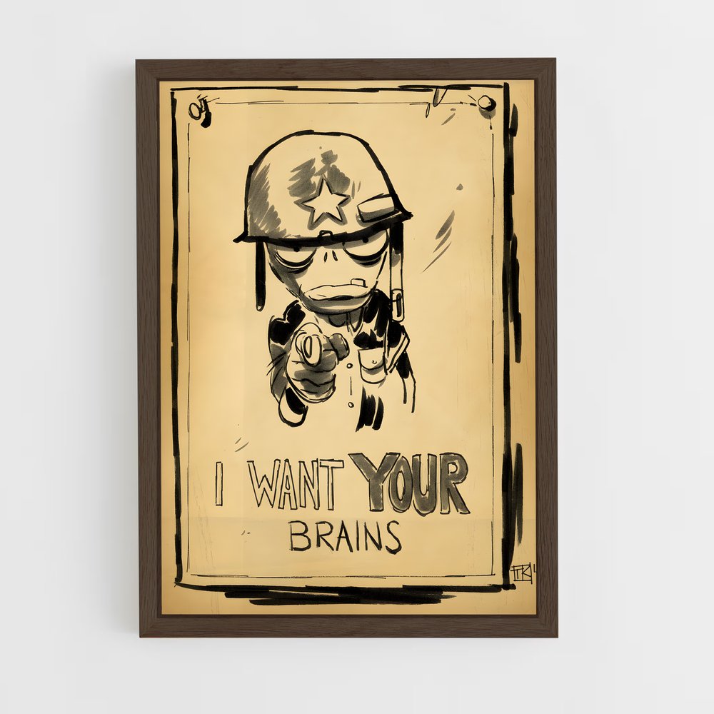 Poster Le Tireur de Zombies – affiche Plants vs zombies (vue 5)